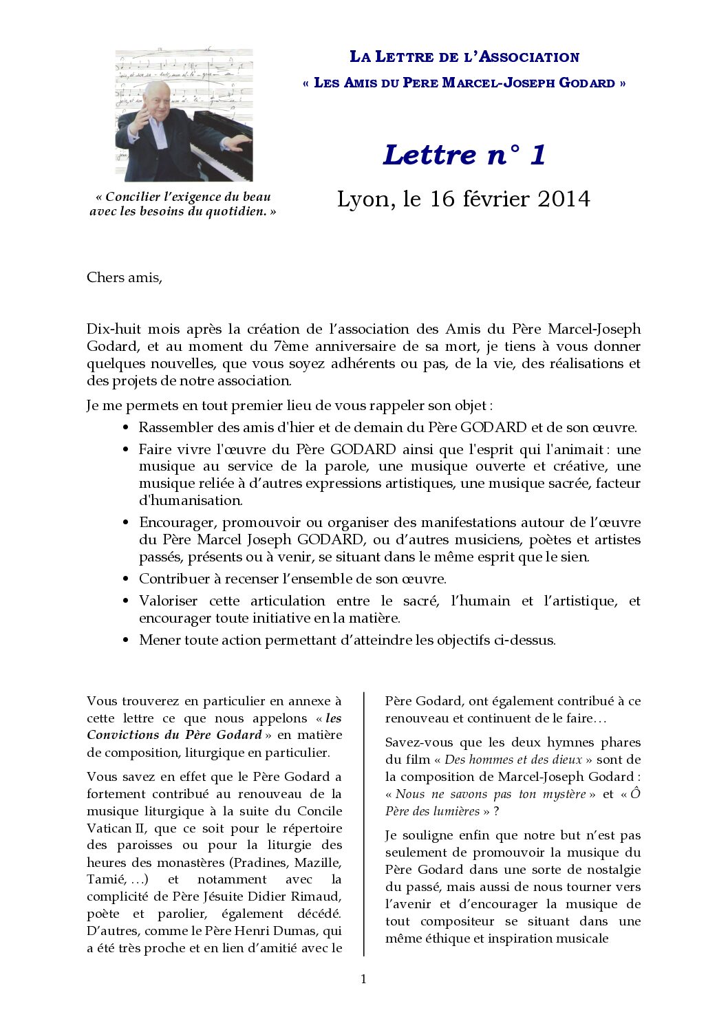 Lettre 1